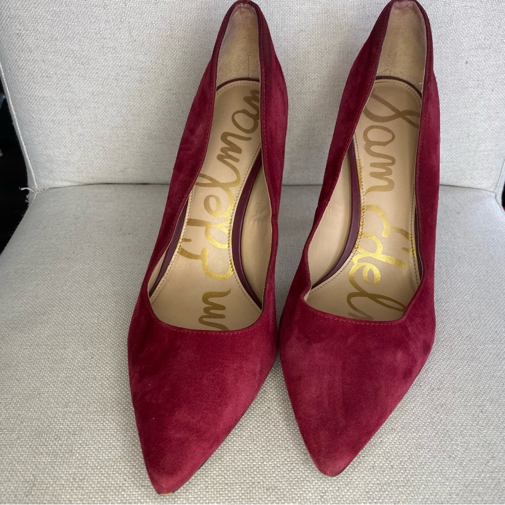 SAM EDLMAN | Red Suede Pump